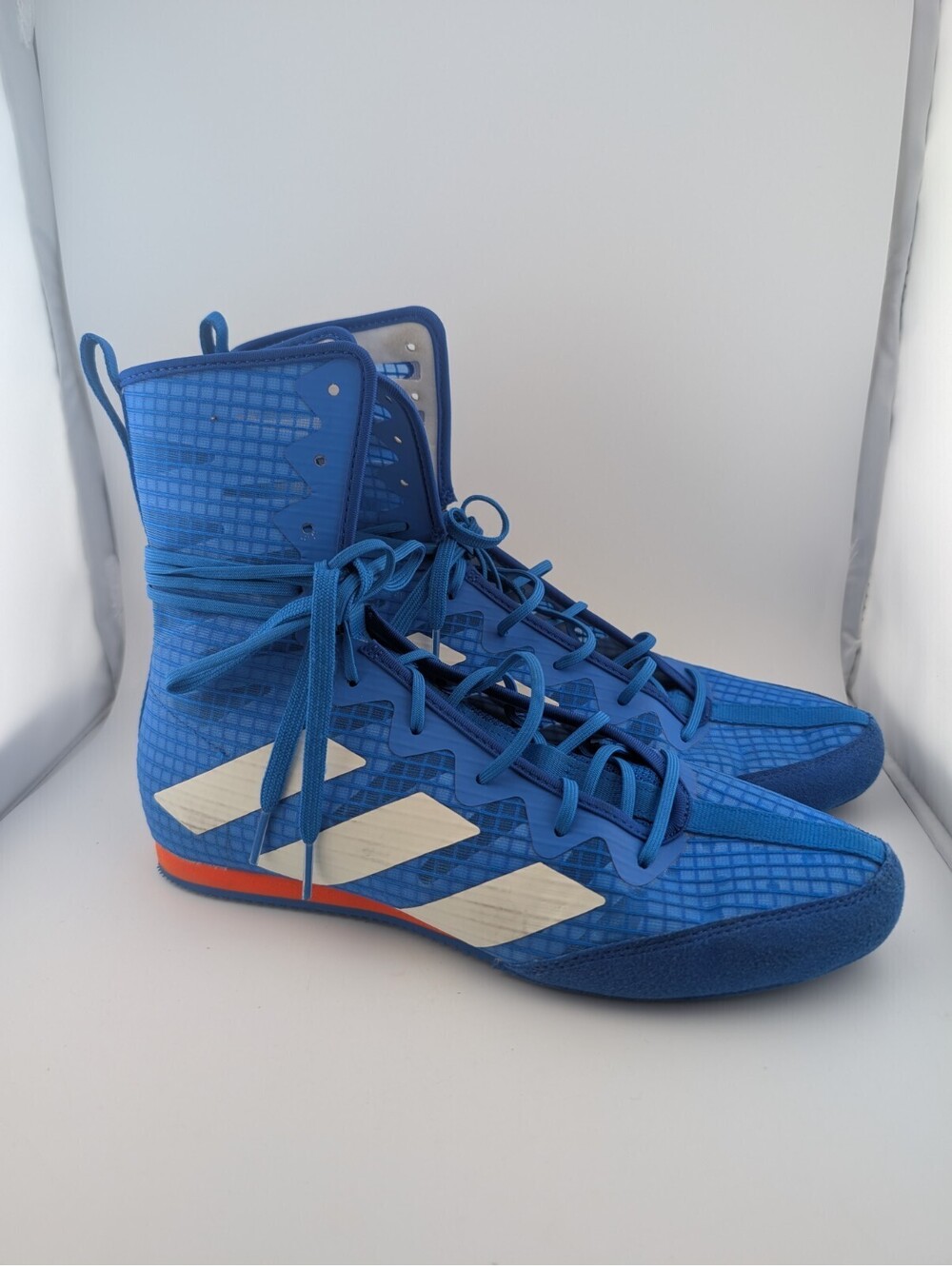 Adidas Box Hog 4 Mens Size 7 Boxing Shoes Royal Blue White Sneakers
